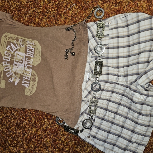 Accessories - Y2k Waist Chain Mixed Metal Belt Fits 25"-40" (Clothes Not Included)